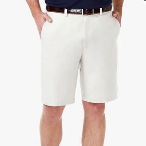Haggar cool 18 white performance 9” inseam short size 38